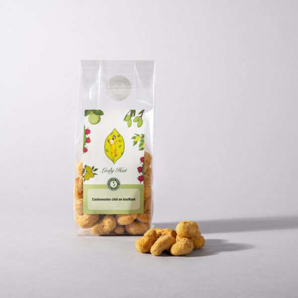 Cashewnoten met chili en knoflook